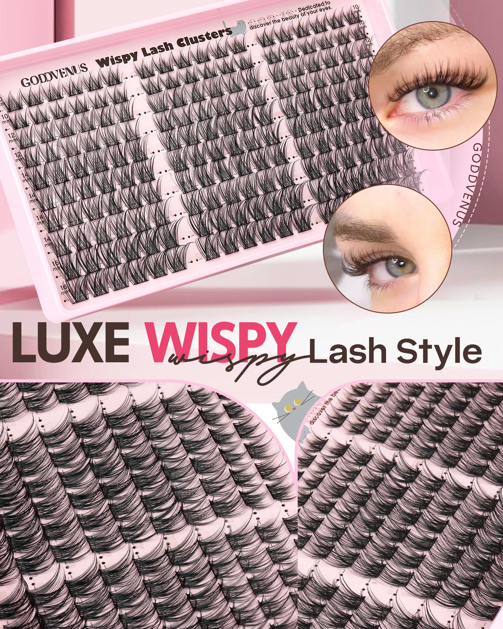 Goddvenus 180pcs provides ample options for multiple looks.