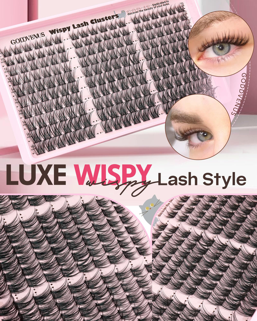 Goddvenus 180pcs provides ample options for multiple looks.