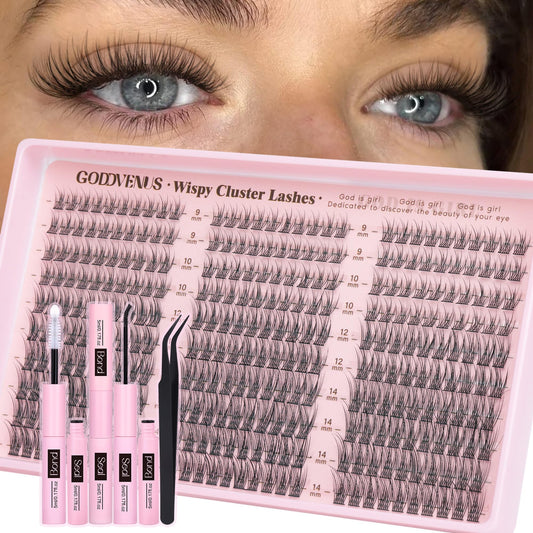 Goddvenus lash clusters kit main image for natural daily glam.