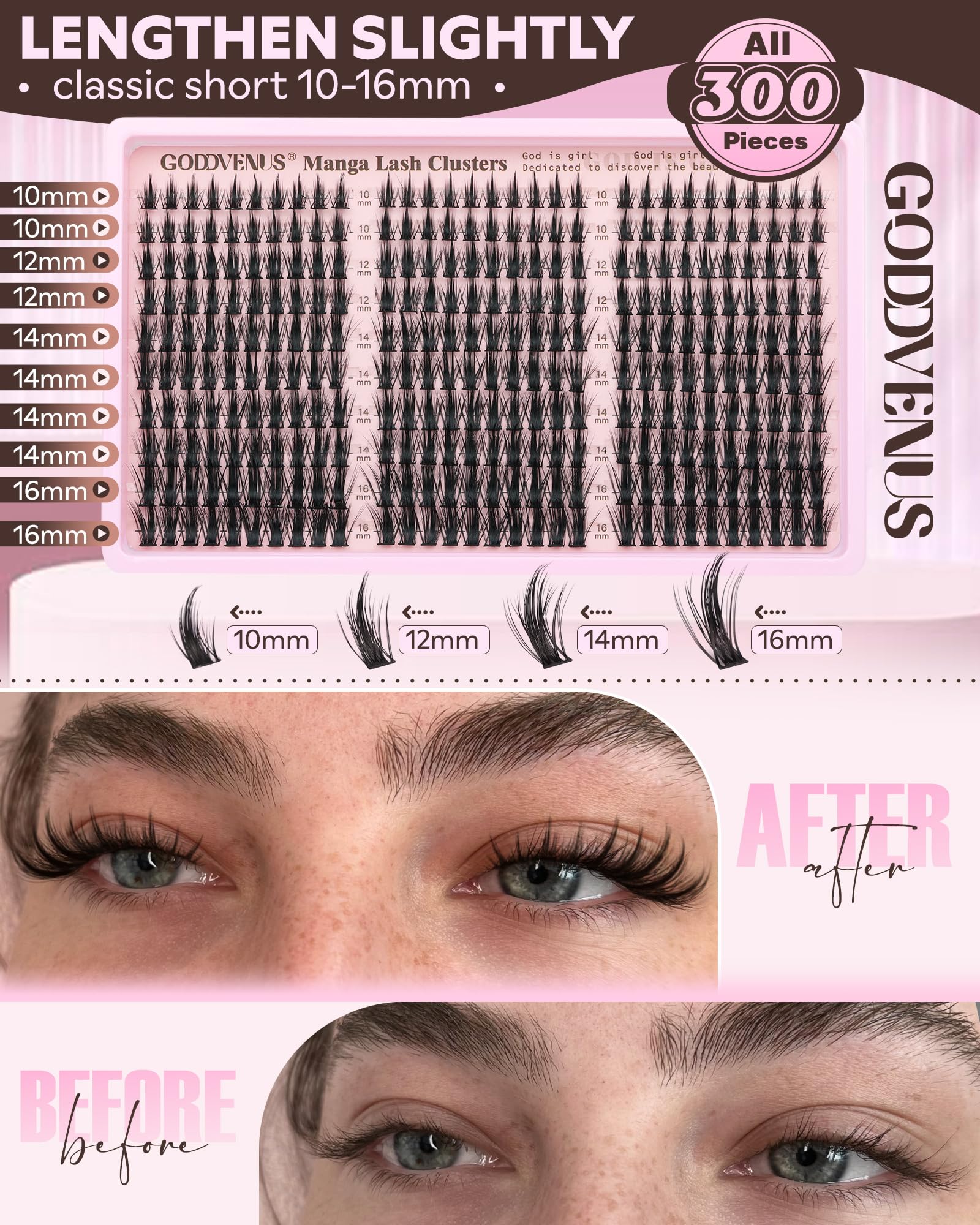Goddvenus Pro-grade kit design with wispy clusters close-up