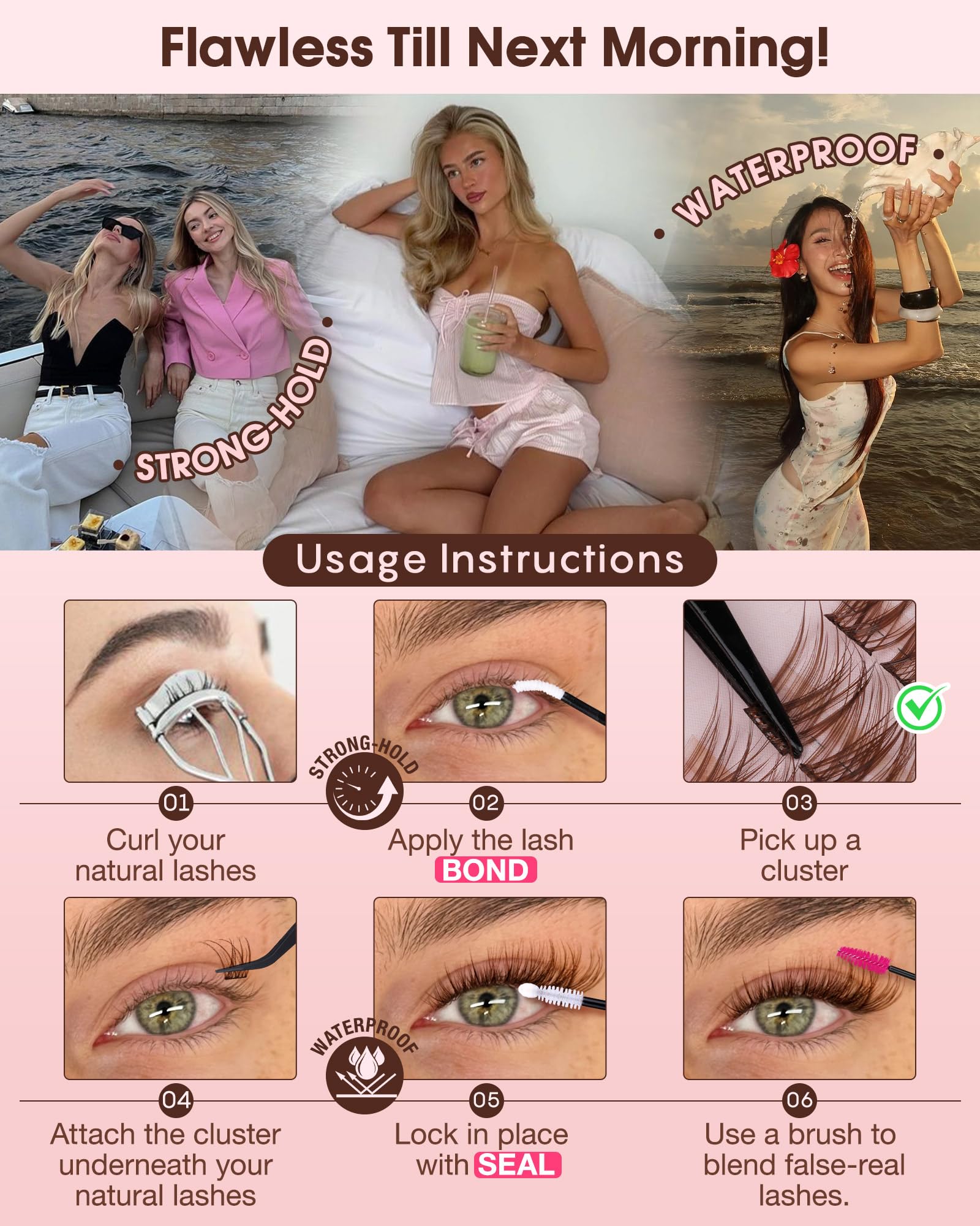 Goddvenus mix natural and cat-eye clusters for versatile looks