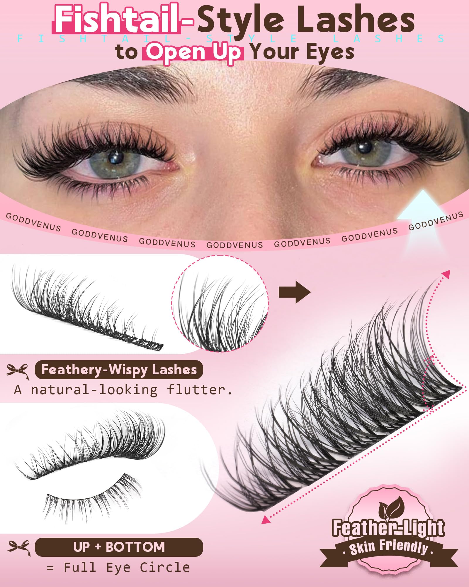 Goddvenus professional tweezers for precise lash placement