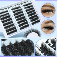 Goddvenus Wispy Clusters forming a subtle to statement finish