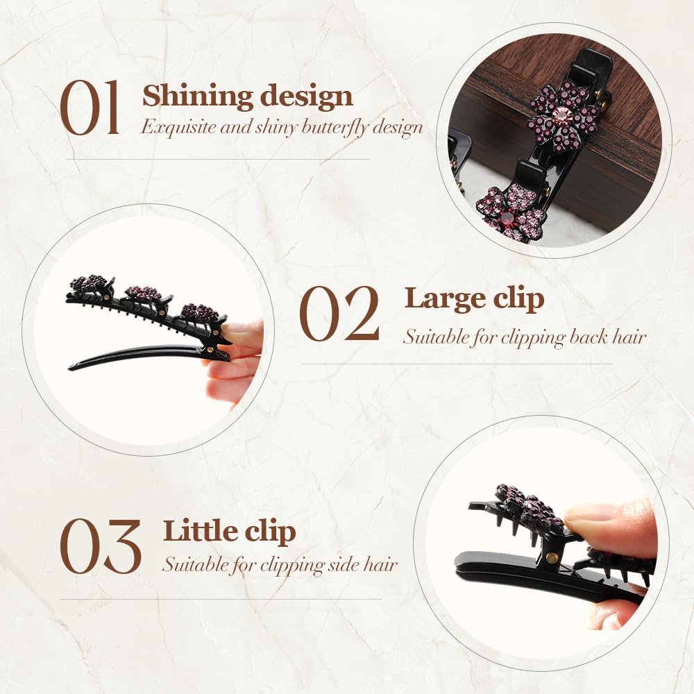 Godmifa glam hair braid clip crystal elevates everyday looks.
