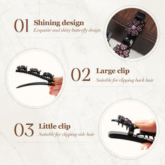 Godmifa glam hair braid clip crystal elevates everyday looks.