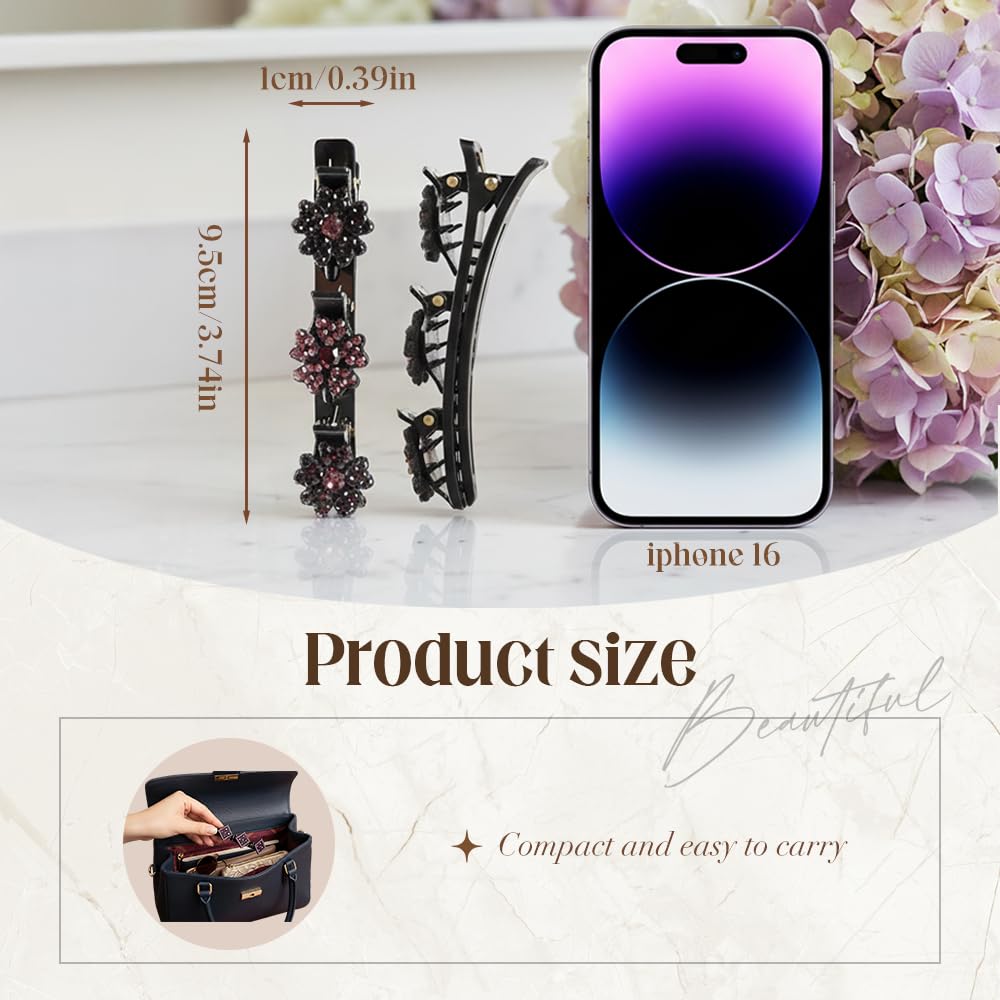 Godmifa multi-clip braid hairpin creates versatile braided styles.
