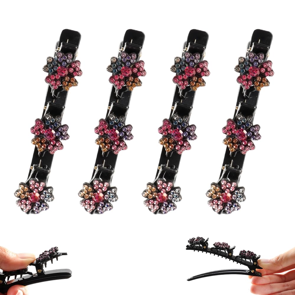 Godmifa sparkling crystal stone braided clip adds instant glam to any hairstyle.