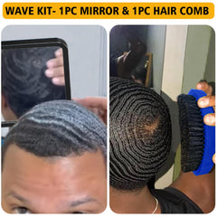 Goiple blue durag set protects and supports wave training