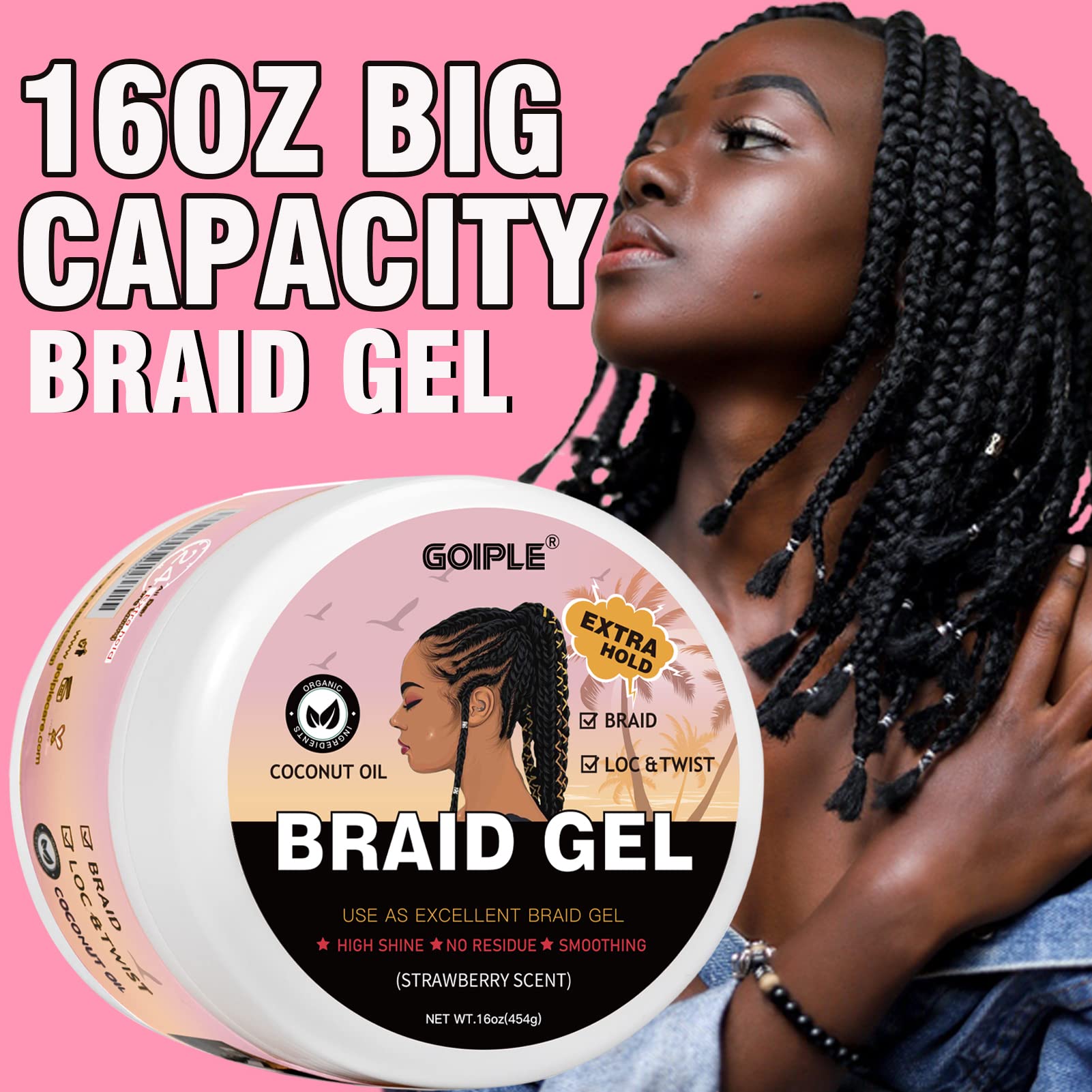 Goiple edge-control application shows smooth edges and frizz control.