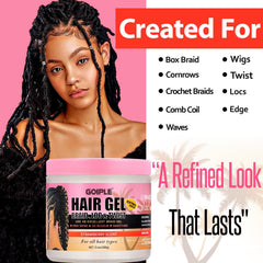 Goiple Braiding Gel uses argan and coconut oils to nourish while braiding