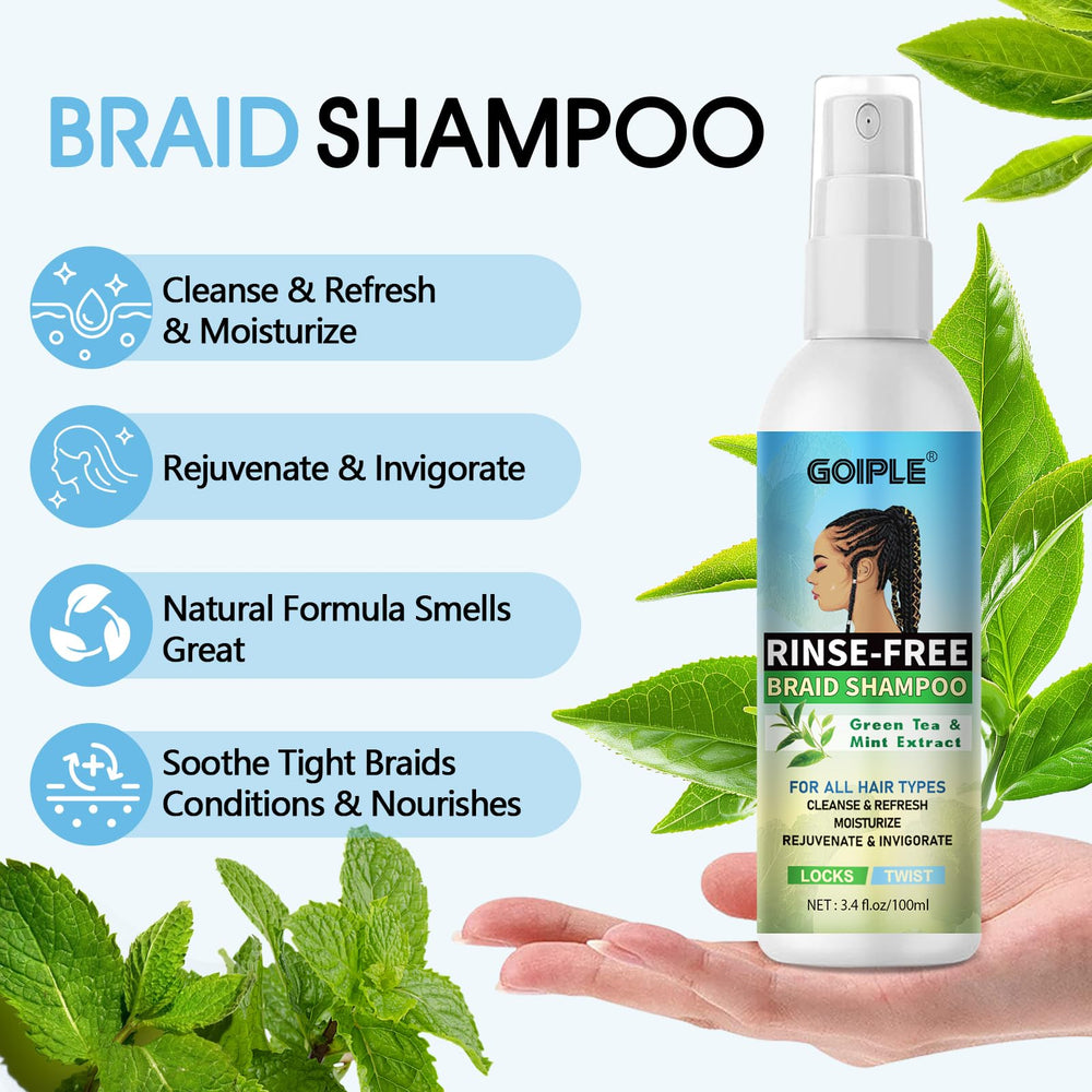 Goiple Braid Shampoo Loc Dread Cleanse with rose-water formula