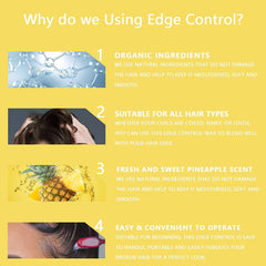 Goiple edge control wax healthy styled edges closeup emphasizes smoothness and versatility.