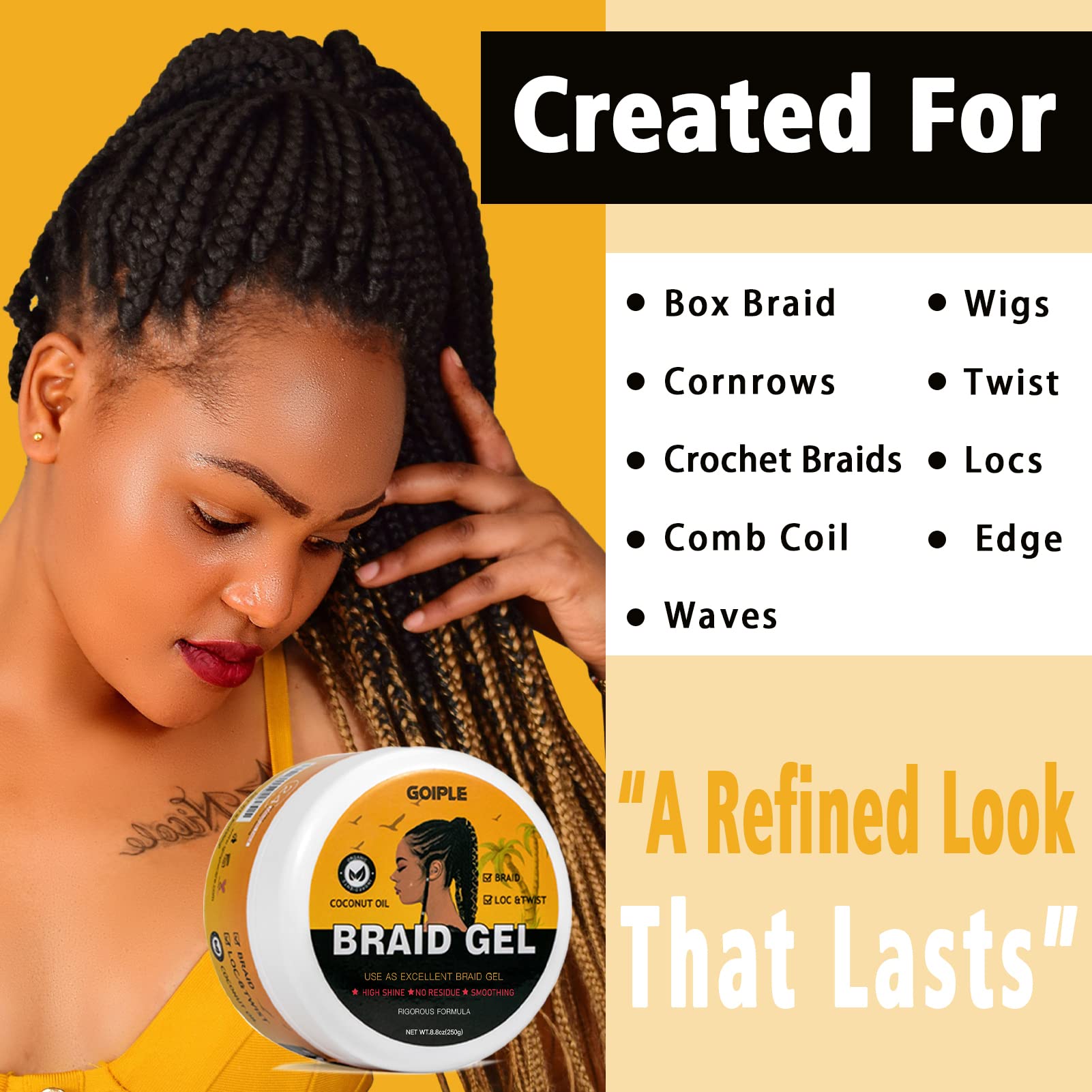 Goiple pink stainless steel comb aids styling and backcombing.