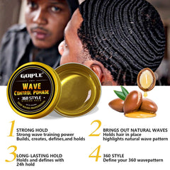 Goiple Pocket Palm Combs for even product distribution and detangling.