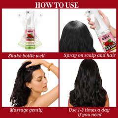 Goiple Rose Water Hair Loc Spray gentle cleansing without stripping oils.