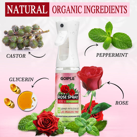 Goiple Rose Water Spray scalp application for refreshing mist on scalp.