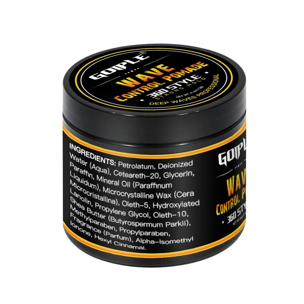 Goiple travel-size wave pomade 1.05oz ideal for on-the-go styling.