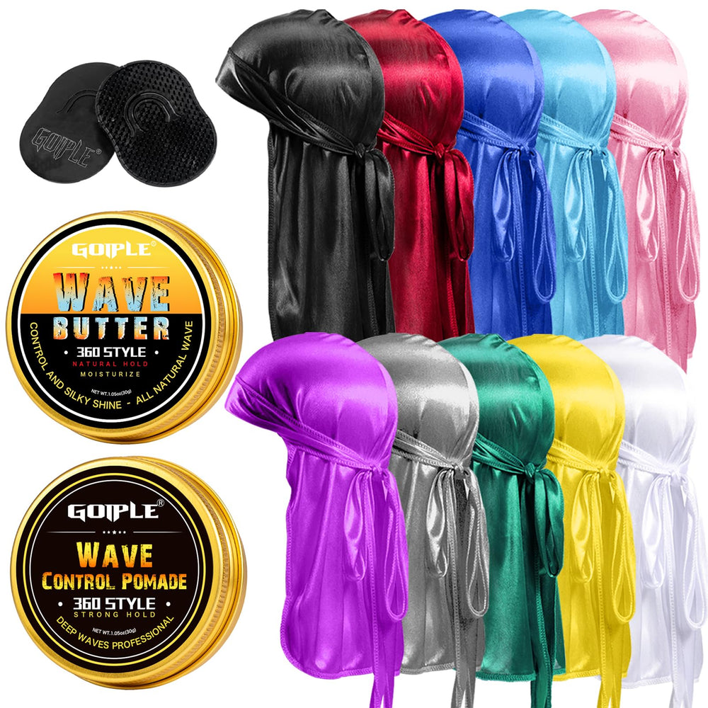Goiple wave kit durag set packaging highlights travel-ready convenience