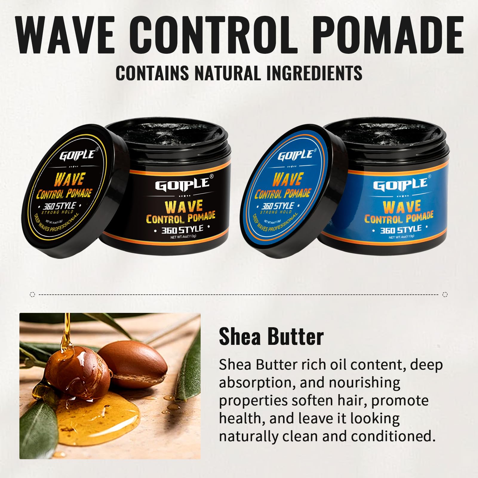 Goiple wave shampoo close-up highlighting light cleansing without residue.