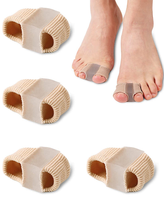 Golbylicc bunion toe separators pack viewed from top; promotes toe alignment and comfort