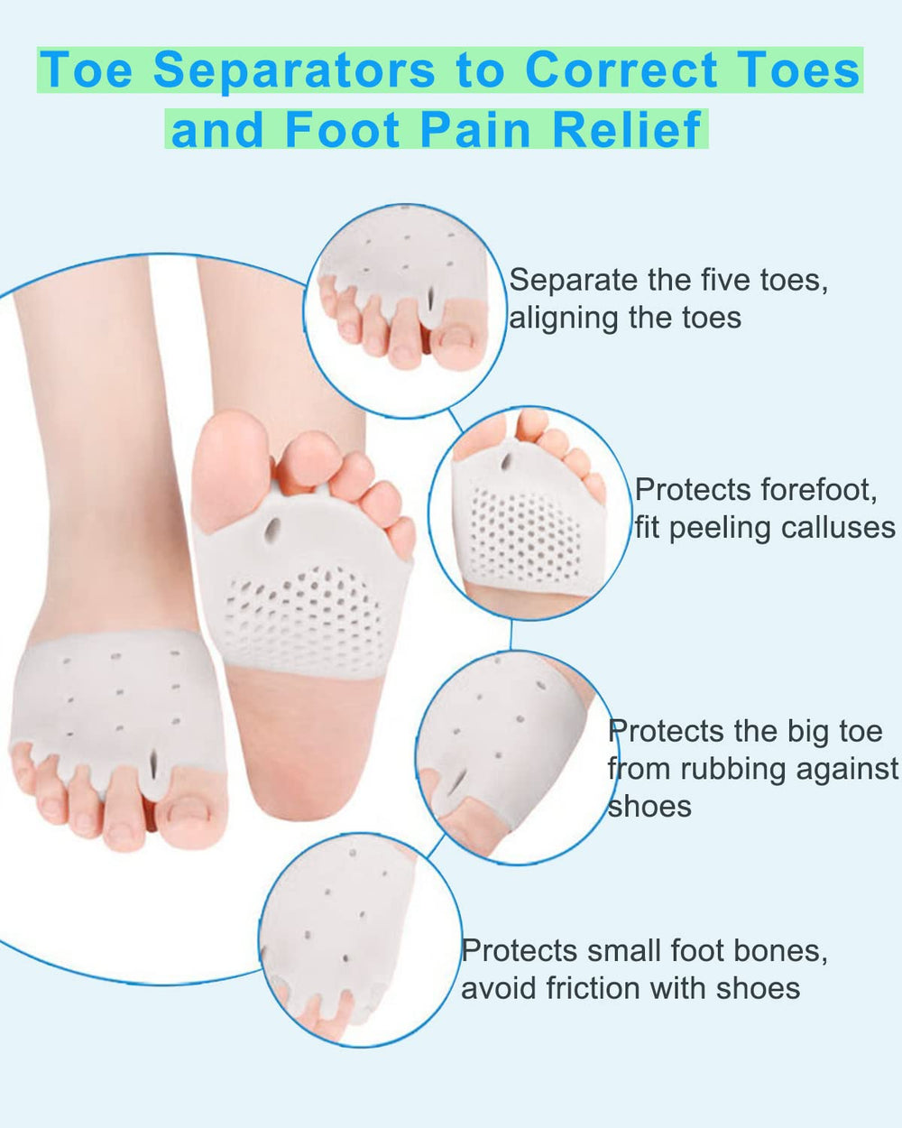 Golbylicc hammertoe straighteners big toe help alignment while walking.