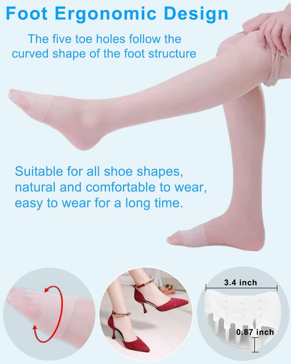 Golbylicc toe separators for men and women support toe spacing and comfort.