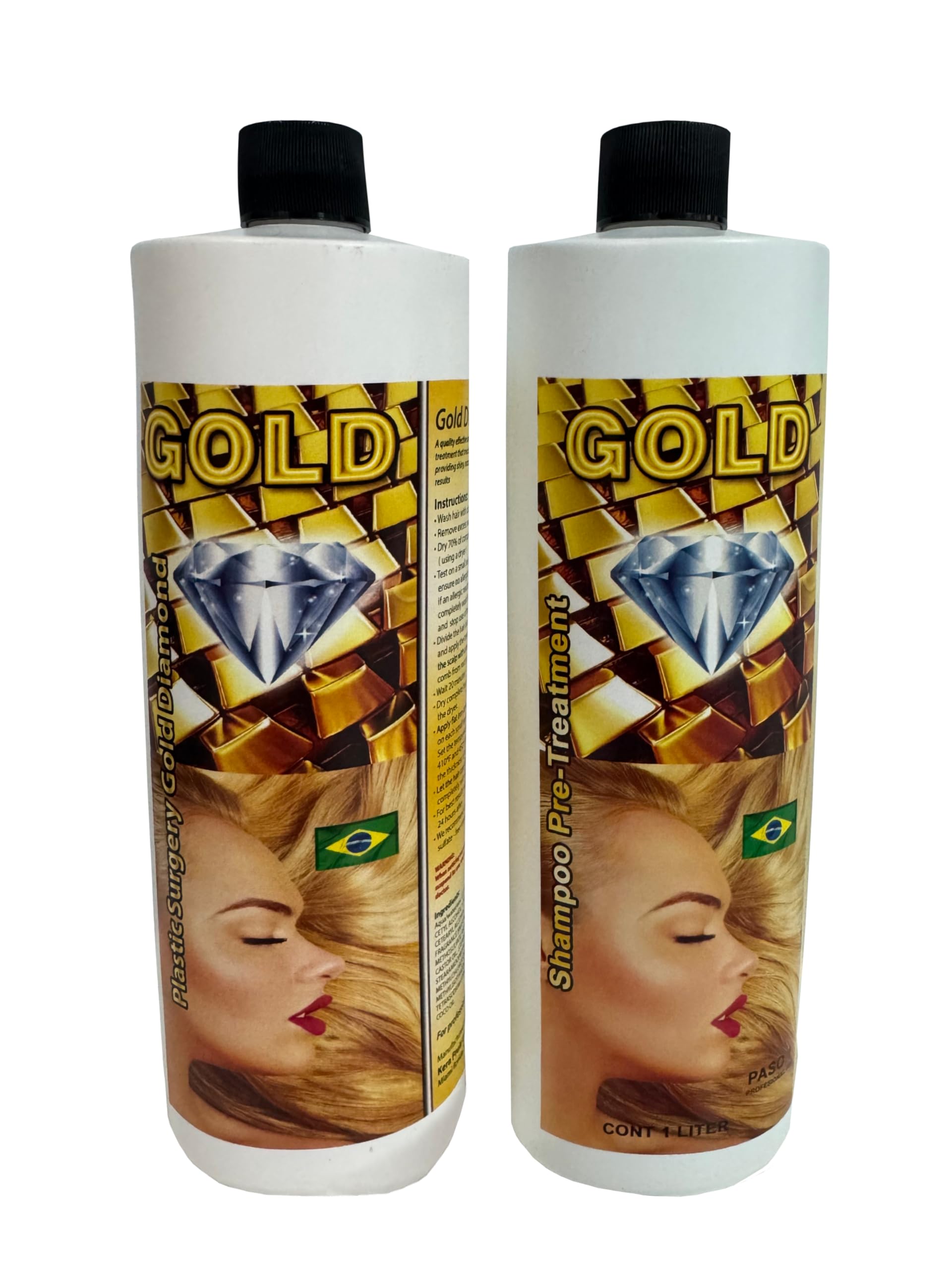 Gold Diamond shampoo bottle for daily scalp care and cleansing.