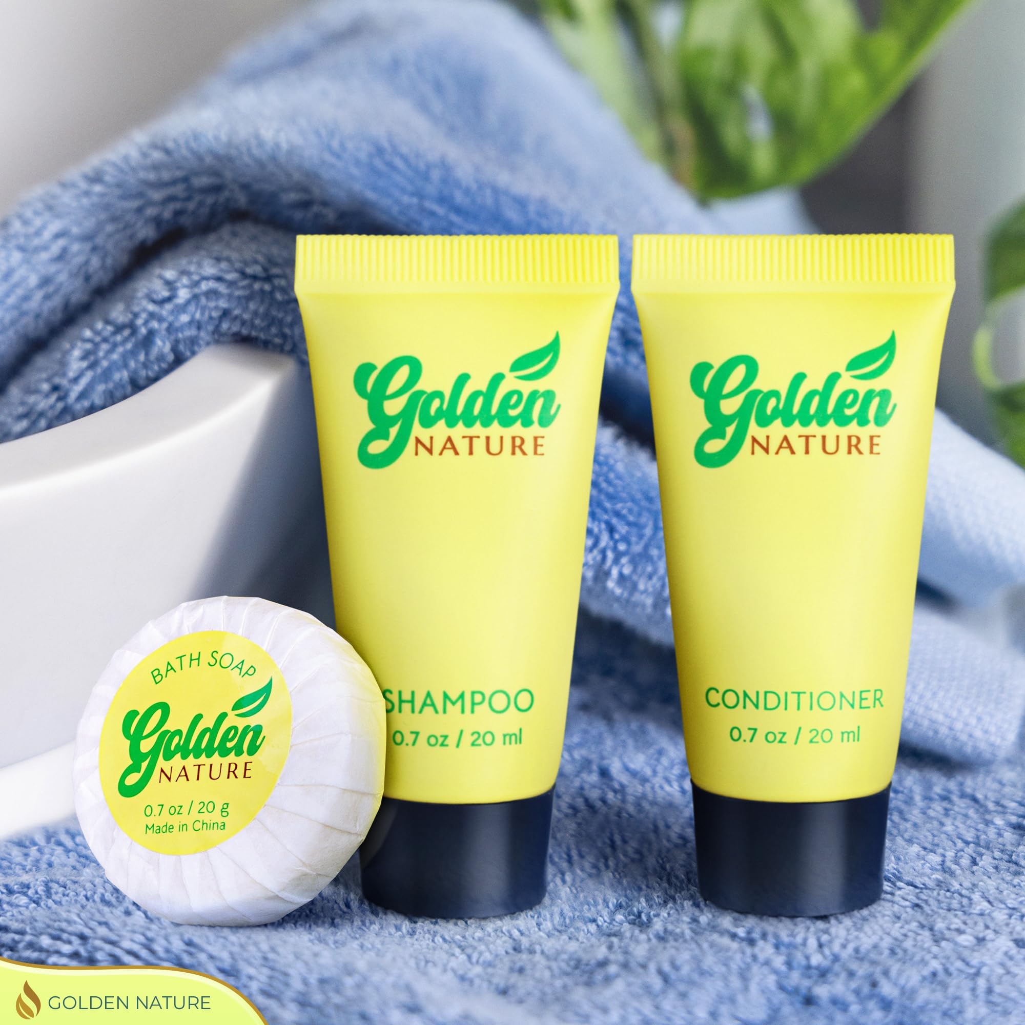 Golden Nature vegan cruelty-free bath essentials support eco-friendly hospitality