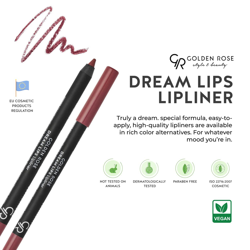 Golden Rose Dream Lips Lipliner being applied demonstrates smooth, precise application and comfortable wear.