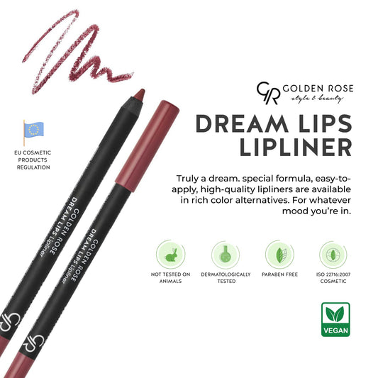 Golden Rose Dream Lips Lipliner being applied demonstrates smooth, precise application and comfortable wear.