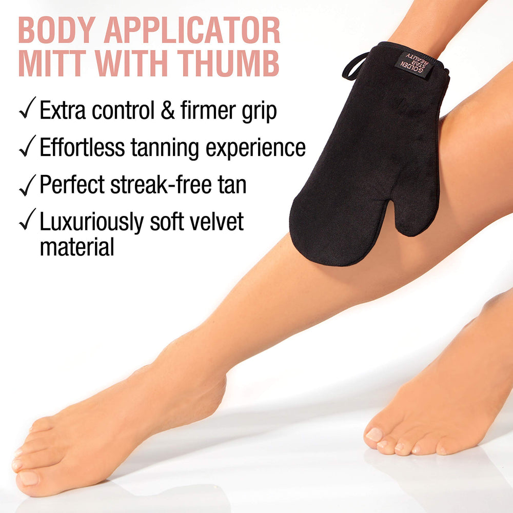Golden Star Beauty mini mitt for precise detail work around edges.