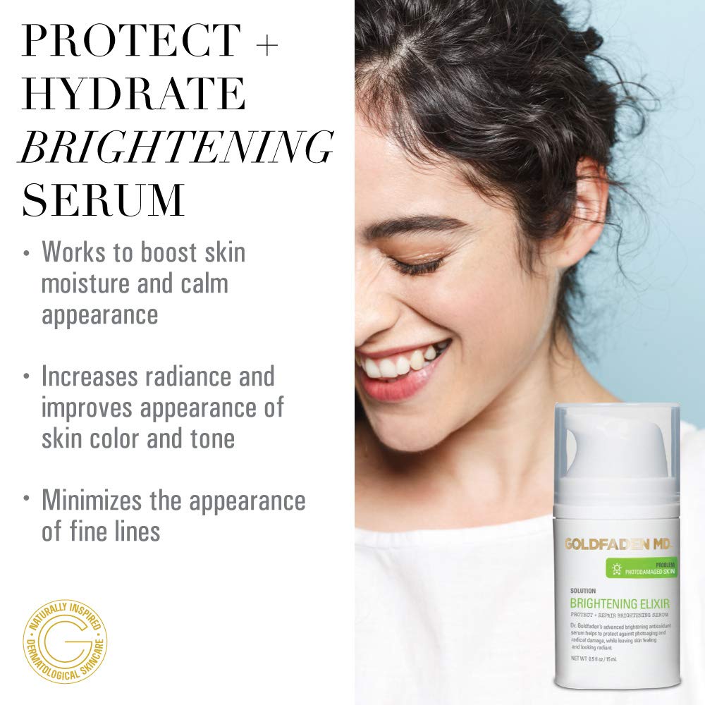 Serum texture on hand shows smooth, even-toned, hydrated finish