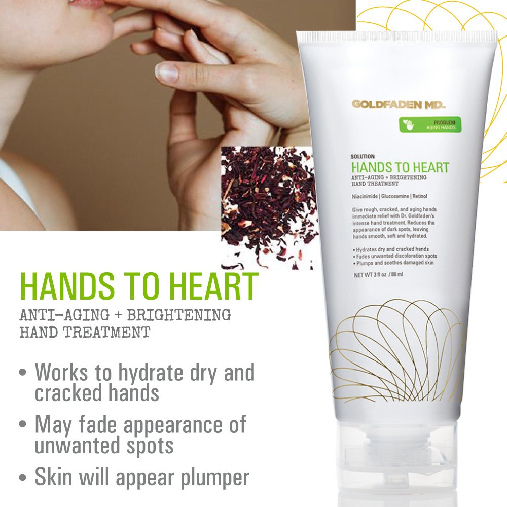 GOLDFADEN MD Hands To Heart close-up shows silky texture