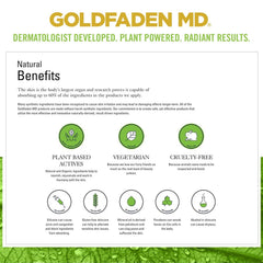 GOLDFADEN MD Radiance Repair with plant oils implies hydration and vitality.