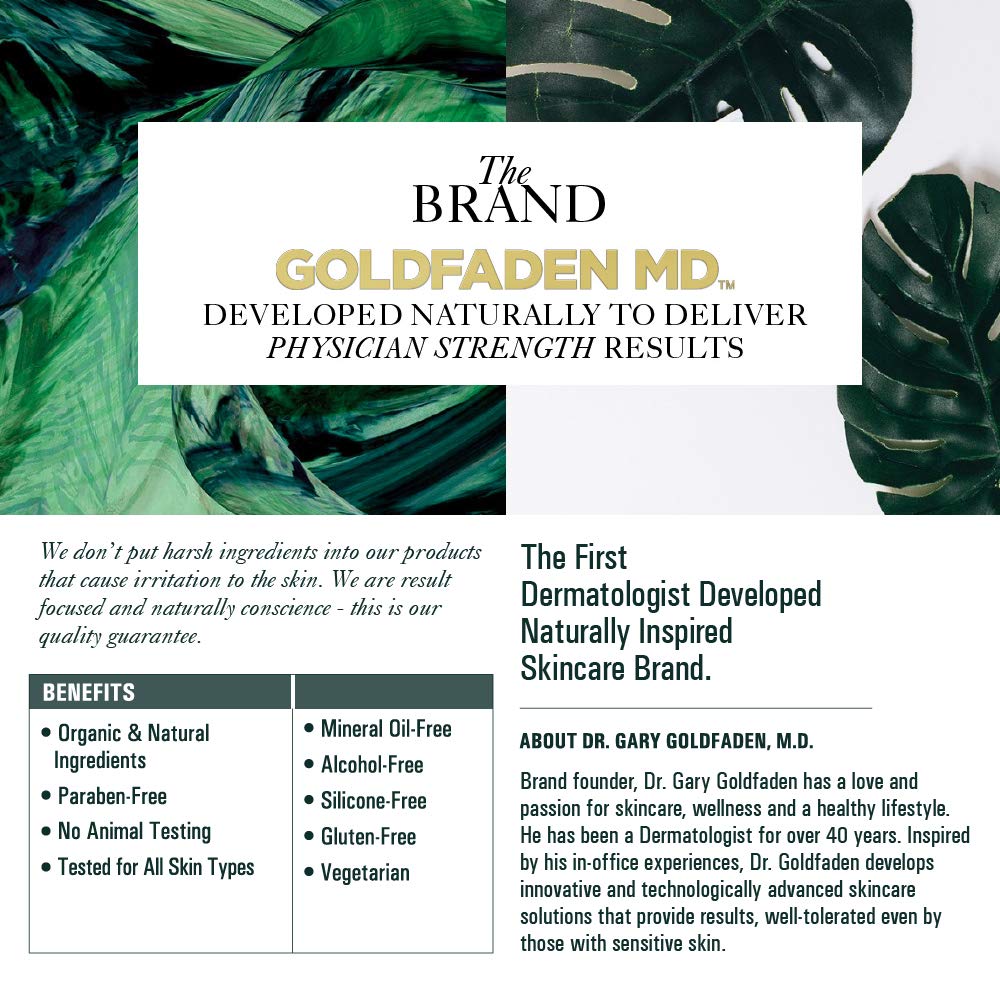 Goldfaden MD Liquid Face Lift features antioxidant-rich botanicals for radiant skin