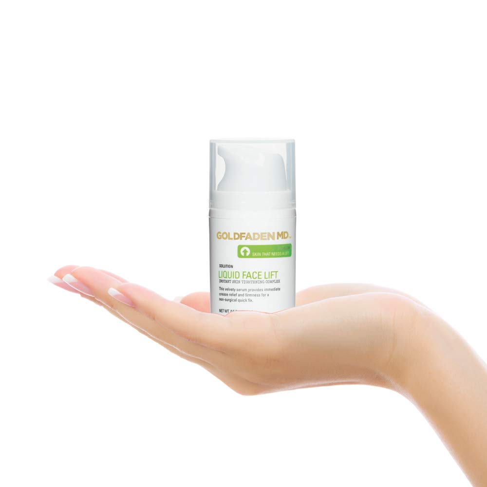 Goldfaden MD Liquid Face Lift packaging uses recyclable materials