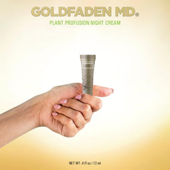 Comfrey stem cells in GOLDFADEN MD Plant Profusion night cream suggesting firming feel