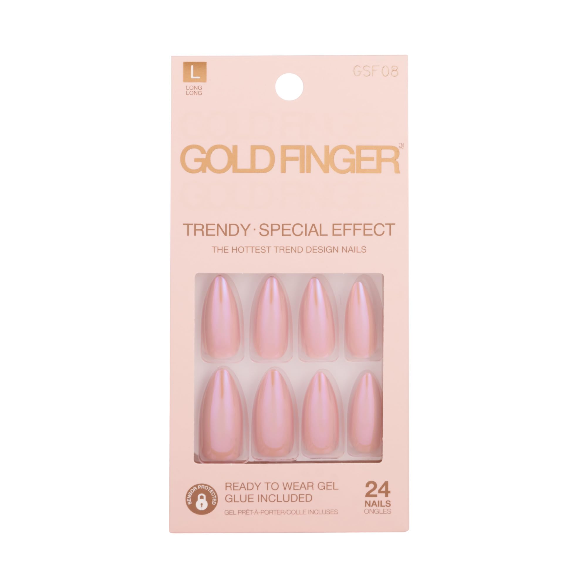 Goldfinger pearl glitter detail adds luxe shimmer to nails
