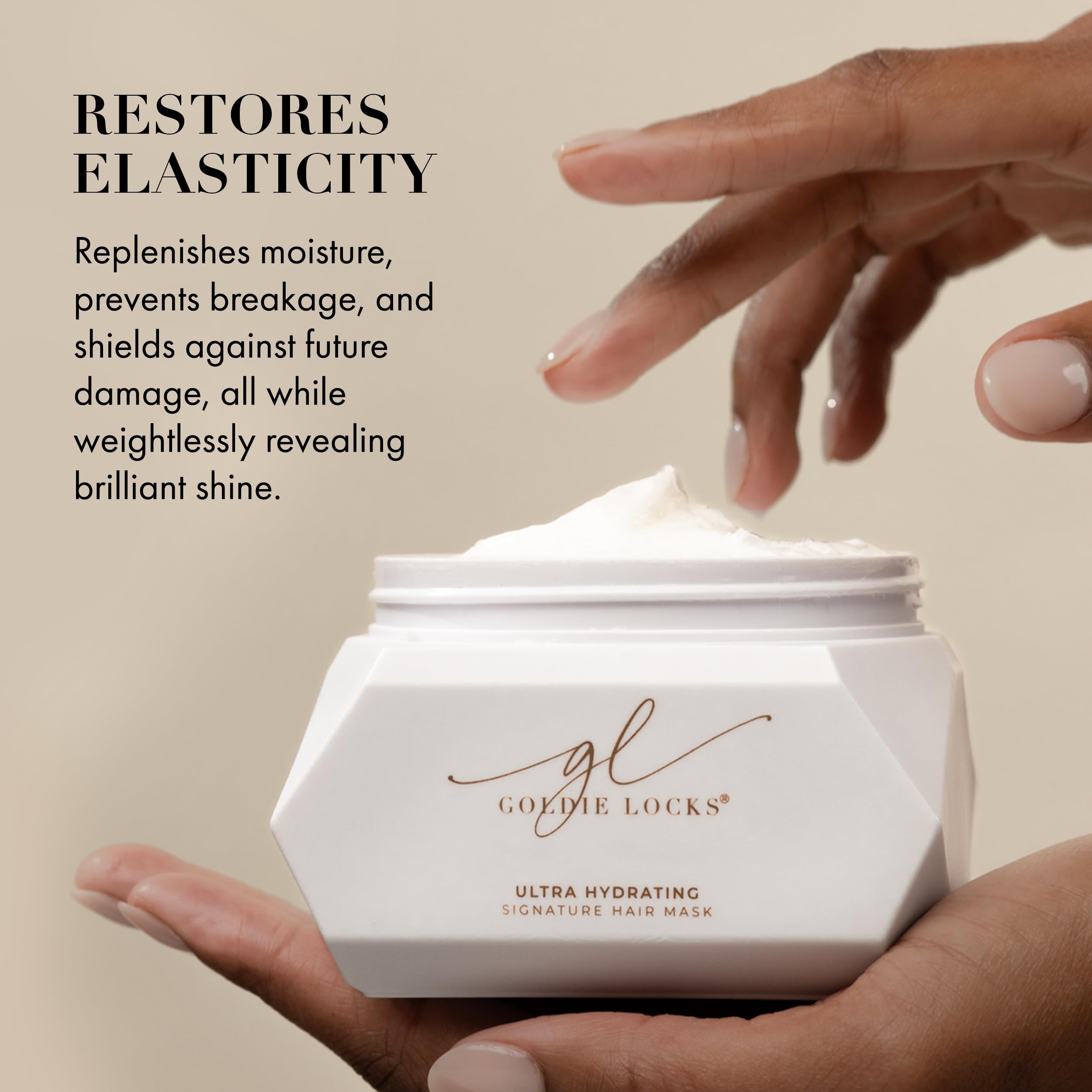 Biotin and marula oil boost revive dry strands with elasticity.