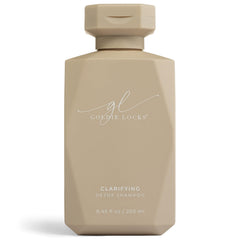 Goldie Locks Clarifying Shampoo bottle demonstrates a gentle, sulfate-free detox for scalp.