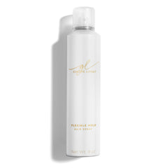 Goldie Locks hairspray bottle with lightweight, flexible hold.