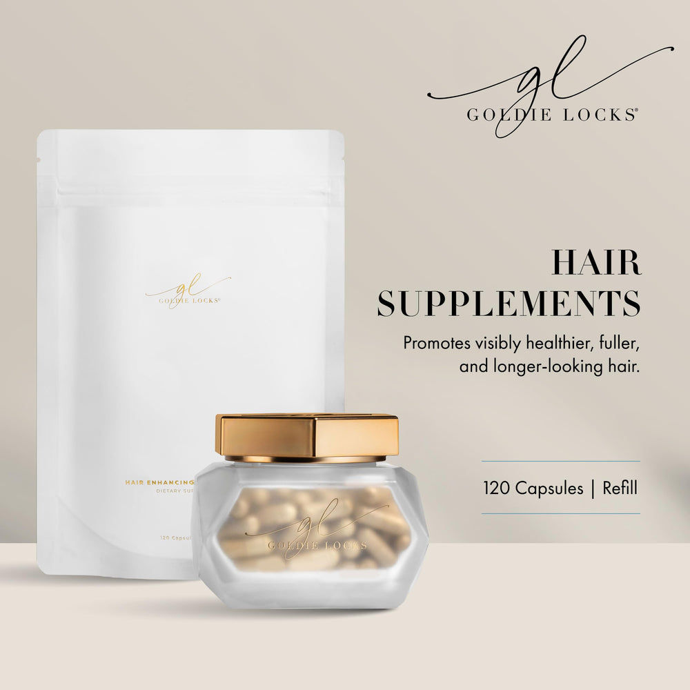 Goldie Locks bottle cap close-up emphasizing convenient daily capsules