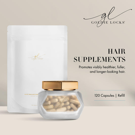 Goldie Locks bottle cap close-up emphasizing convenient daily capsules