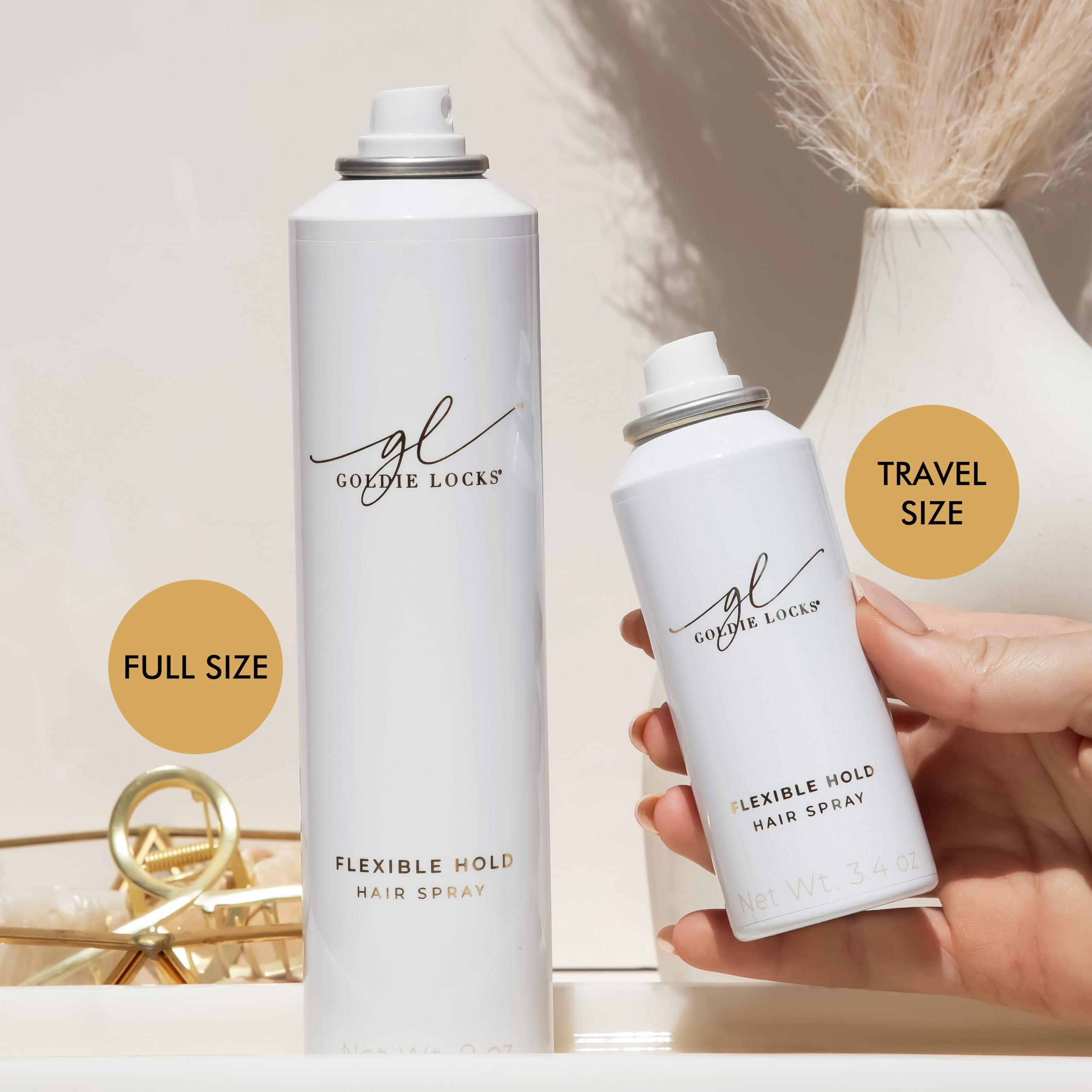 Goldie Locks Glacé Tropical Citrus scent adds bright aroma.