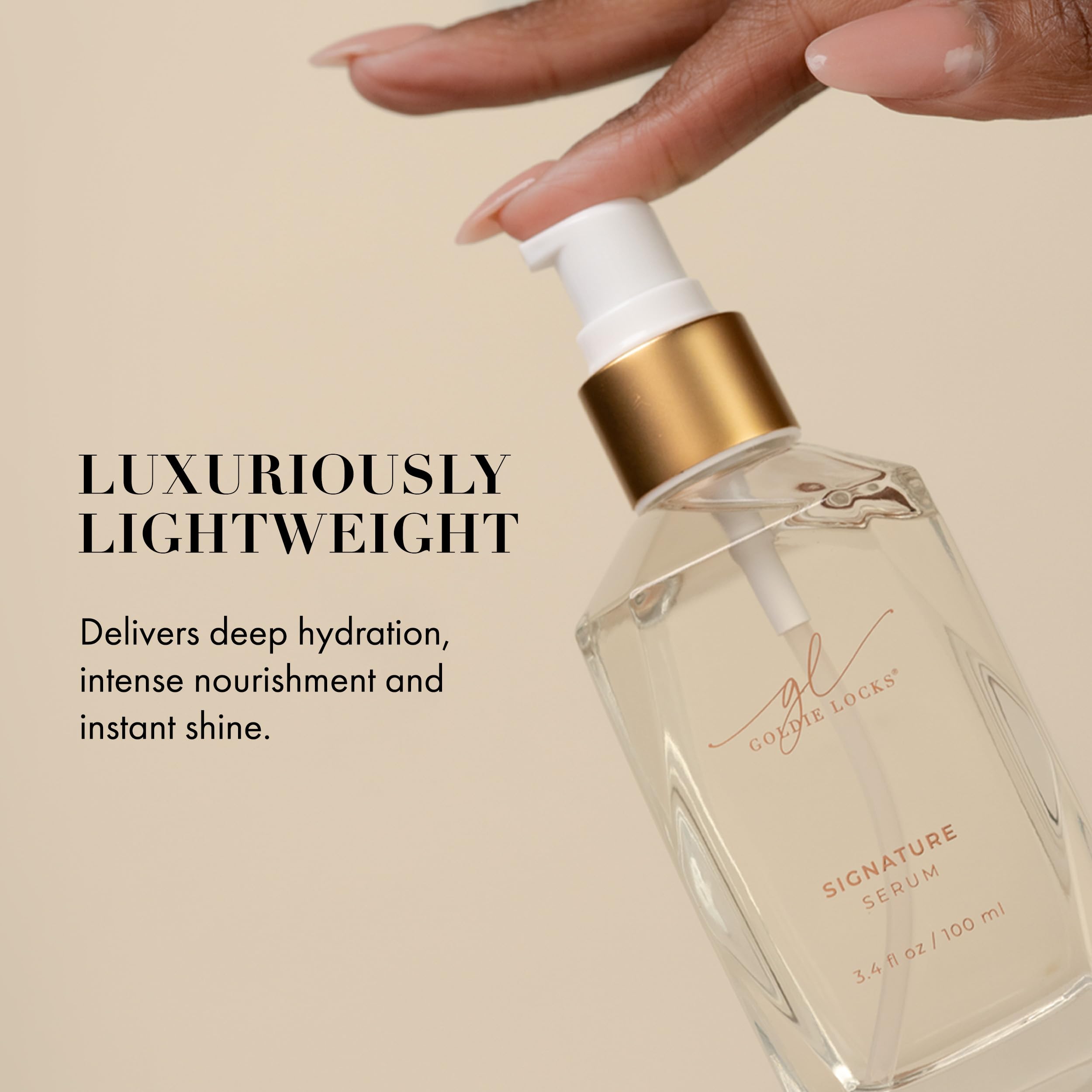 Biotin and marula oil blend nourishes and adds gloss to strands.
