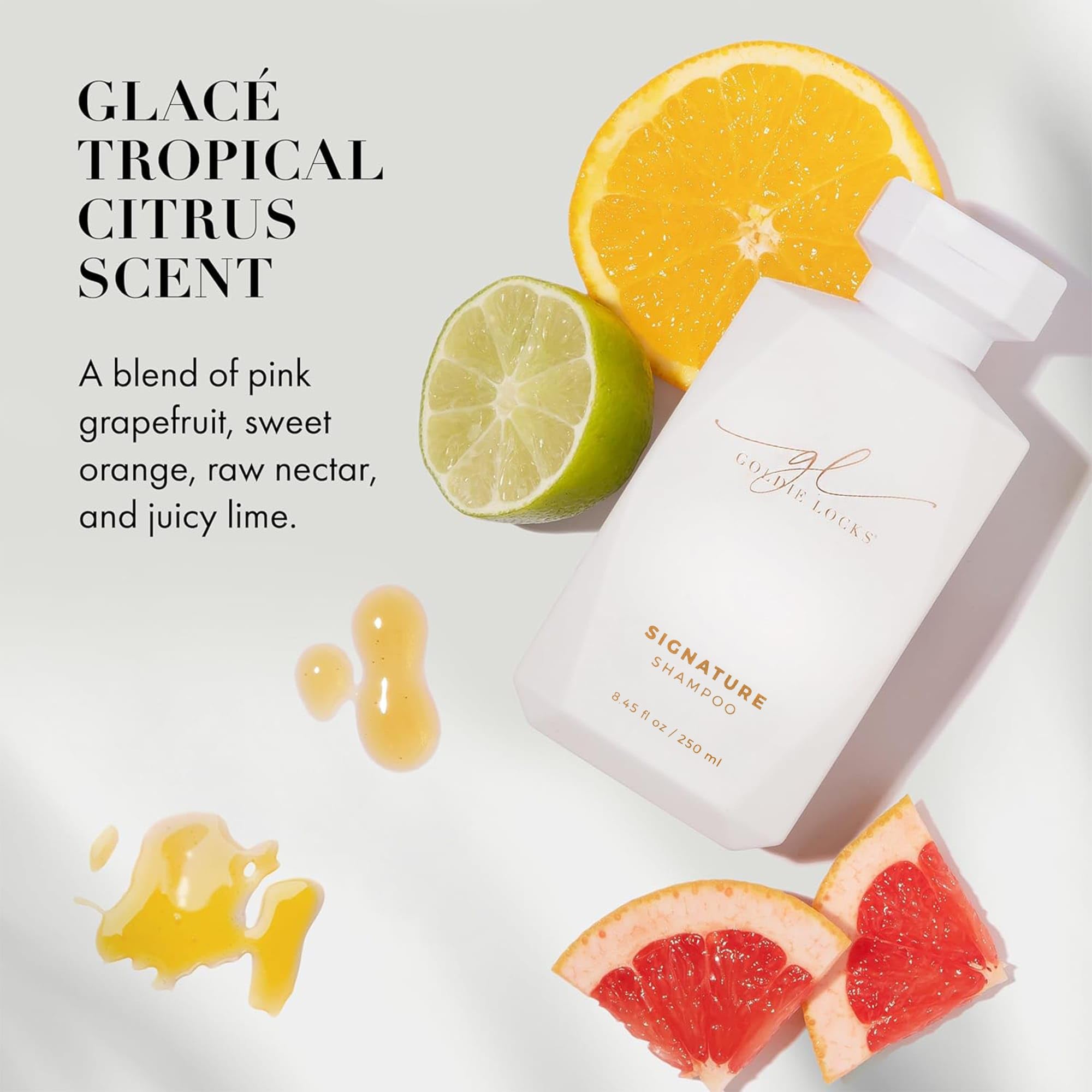 Goldie Locks Ultra Hydrating Shampoo color-treated-hair care demonstrates color-safe hydration.
