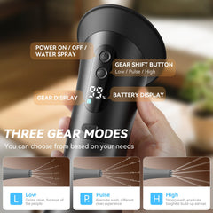 GOLFOEE nozzle set provides 1-hole, 3-hole, and 5-hole spray options.