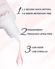 GOLLEEPRO glue packaging highlights clear pink label and quality