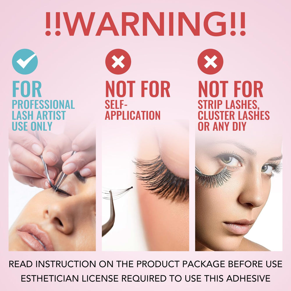 GOLLEEPRO lash-extension application scene with professional grip and tools