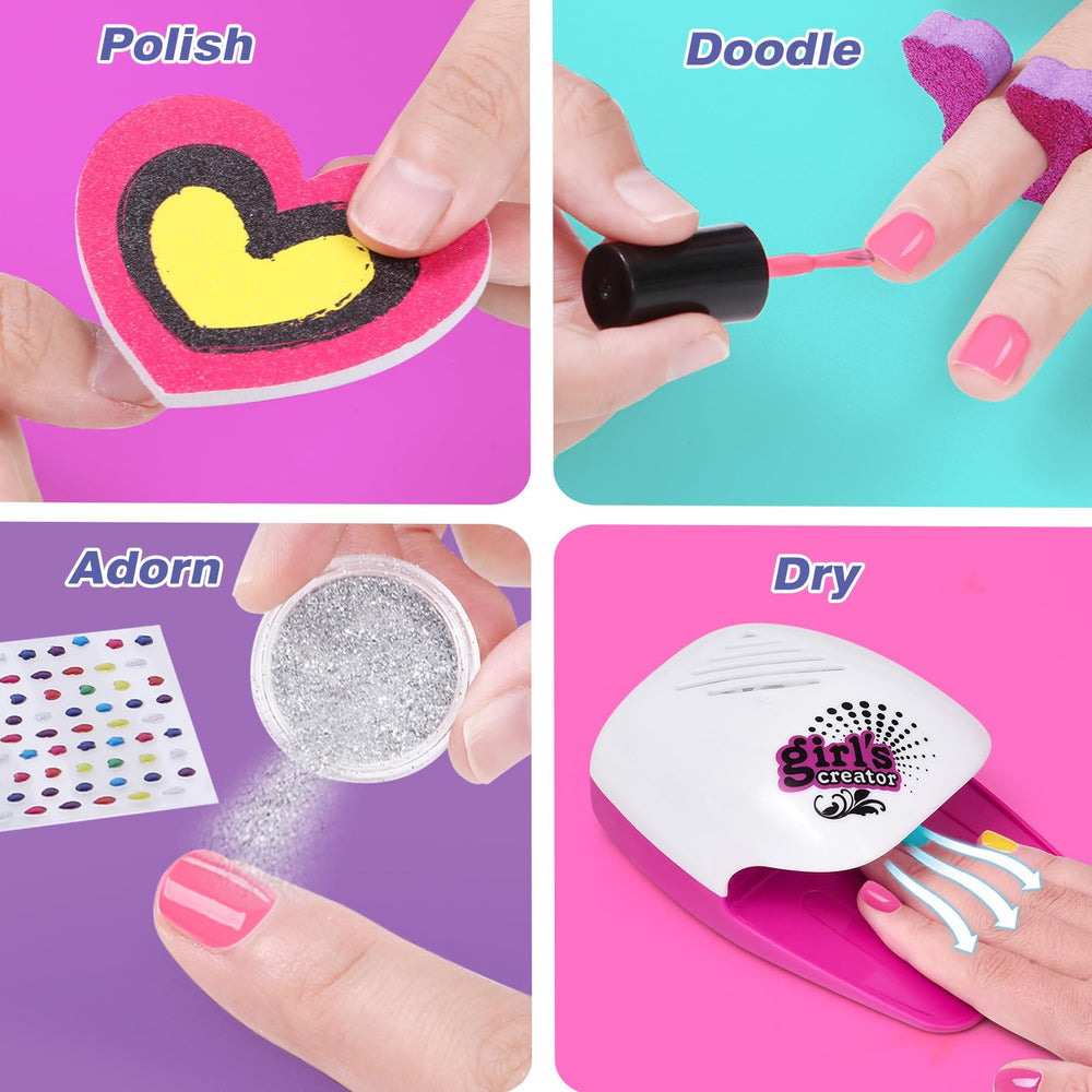 Golray gem stickers add sparkle to playful nail art
